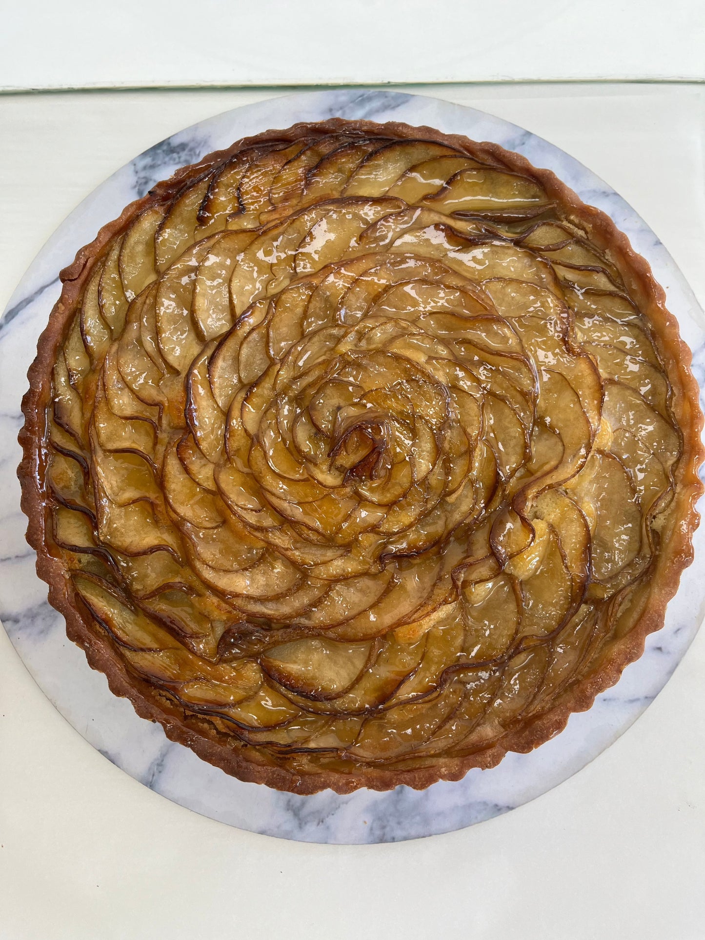 Cooked Pear Almandine Tart