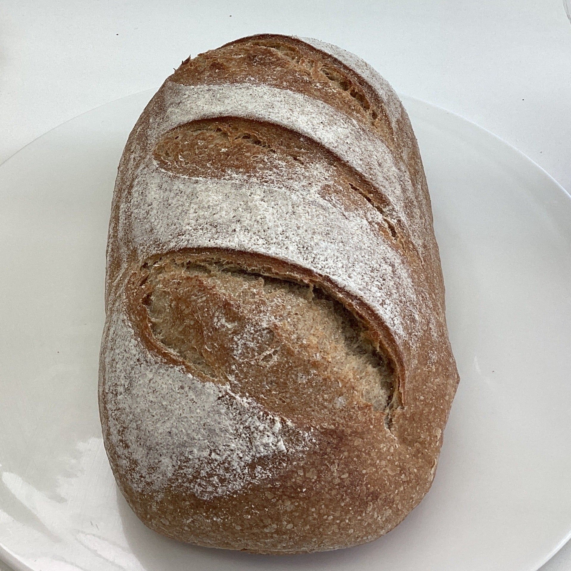 Caraway Rye Sourdough on a plate